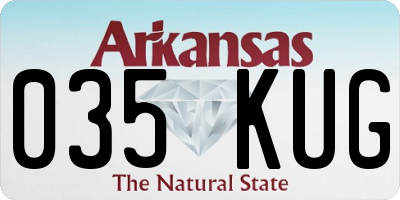 AR license plate 035KUG