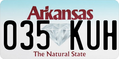AR license plate 035KUH