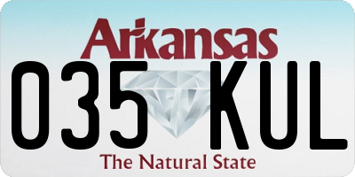 AR license plate 035KUL