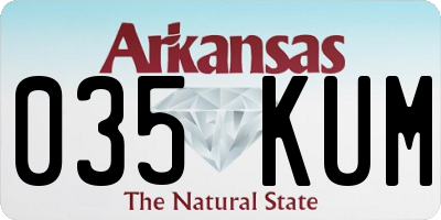 AR license plate 035KUM