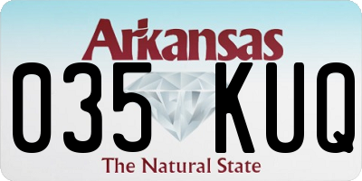 AR license plate 035KUQ