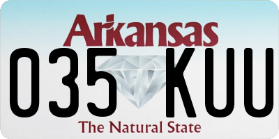 AR license plate 035KUU