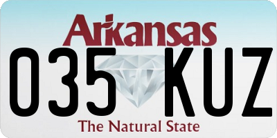 AR license plate 035KUZ