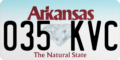 AR license plate 035KVC