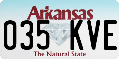 AR license plate 035KVE