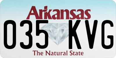 AR license plate 035KVG