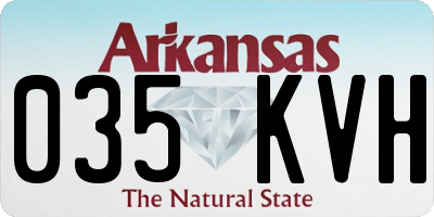 AR license plate 035KVH