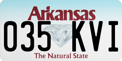AR license plate 035KVI