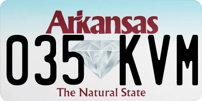 AR license plate 035KVM