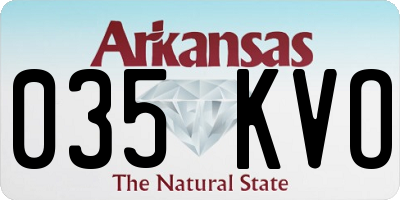 AR license plate 035KVO