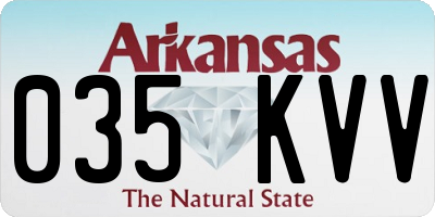 AR license plate 035KVV