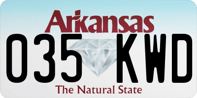 AR license plate 035KWD