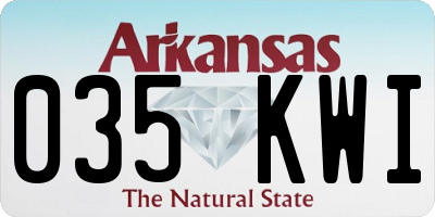 AR license plate 035KWI
