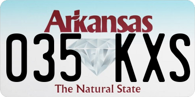 AR license plate 035KXS