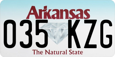 AR license plate 035KZG