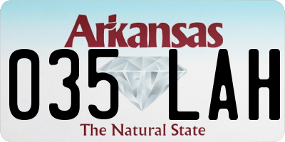 AR license plate 035LAH