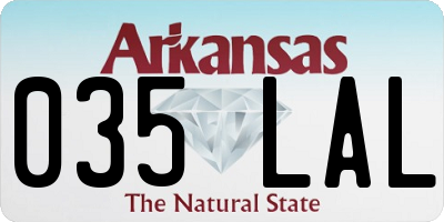 AR license plate 035LAL