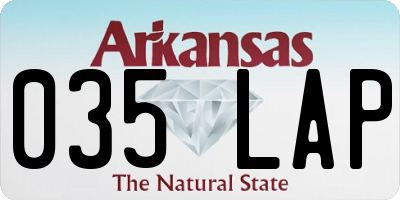 AR license plate 035LAP