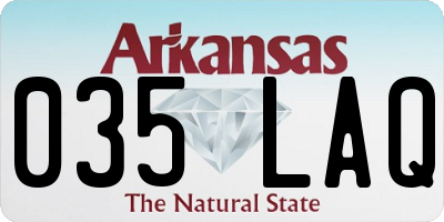 AR license plate 035LAQ