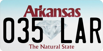 AR license plate 035LAR