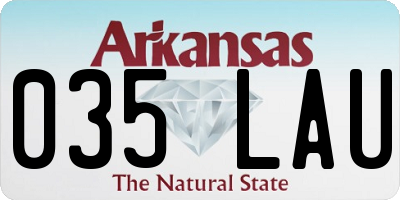 AR license plate 035LAU