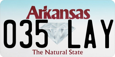 AR license plate 035LAY