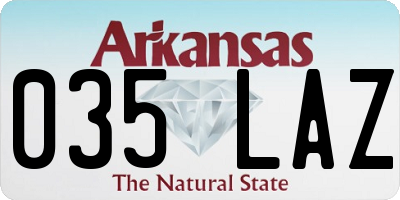 AR license plate 035LAZ