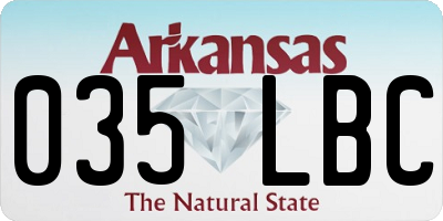 AR license plate 035LBC