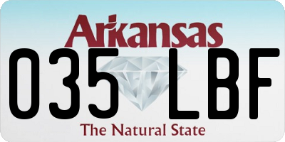 AR license plate 035LBF