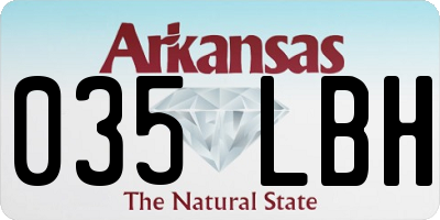 AR license plate 035LBH