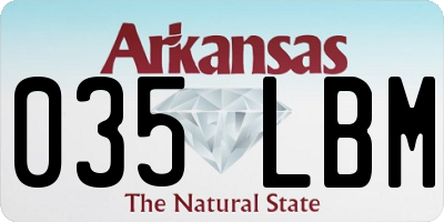 AR license plate 035LBM