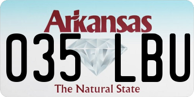 AR license plate 035LBU