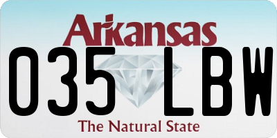 AR license plate 035LBW