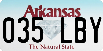 AR license plate 035LBY