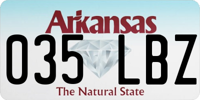 AR license plate 035LBZ