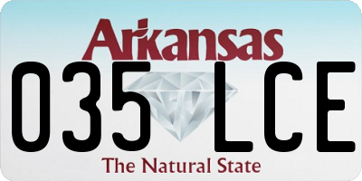 AR license plate 035LCE