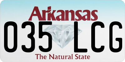 AR license plate 035LCG
