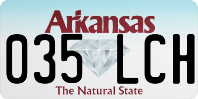 AR license plate 035LCH