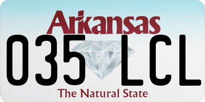 AR license plate 035LCL