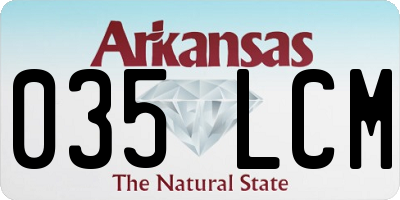 AR license plate 035LCM