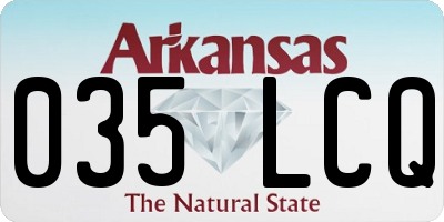 AR license plate 035LCQ