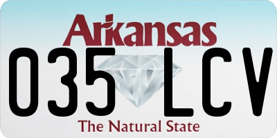 AR license plate 035LCV