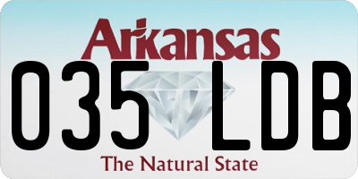 AR license plate 035LDB
