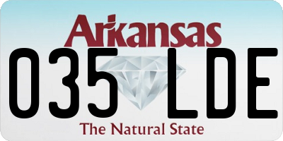 AR license plate 035LDE