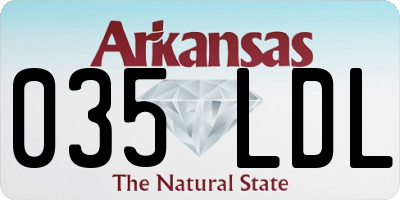 AR license plate 035LDL