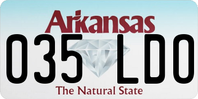 AR license plate 035LDO