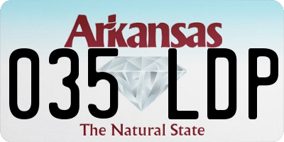 AR license plate 035LDP