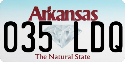 AR license plate 035LDQ