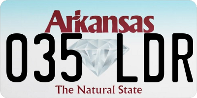 AR license plate 035LDR