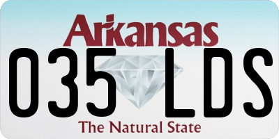 AR license plate 035LDS